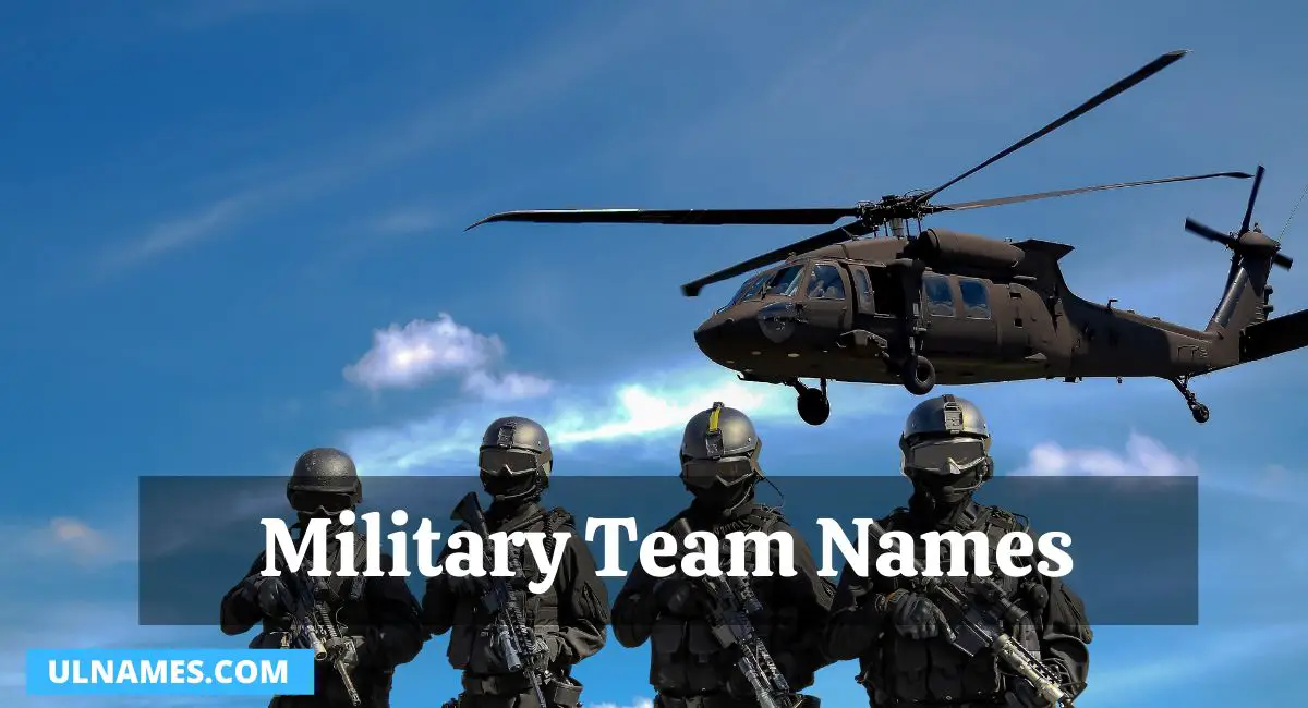Military Team Names